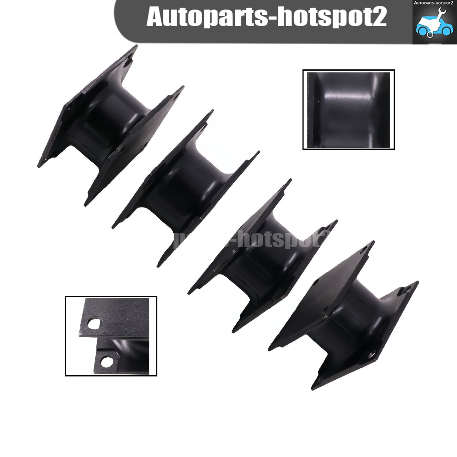 4PCS Vibratory Plate Compactor Rubber Isolator Shock Mount For Stanley Hydraulic