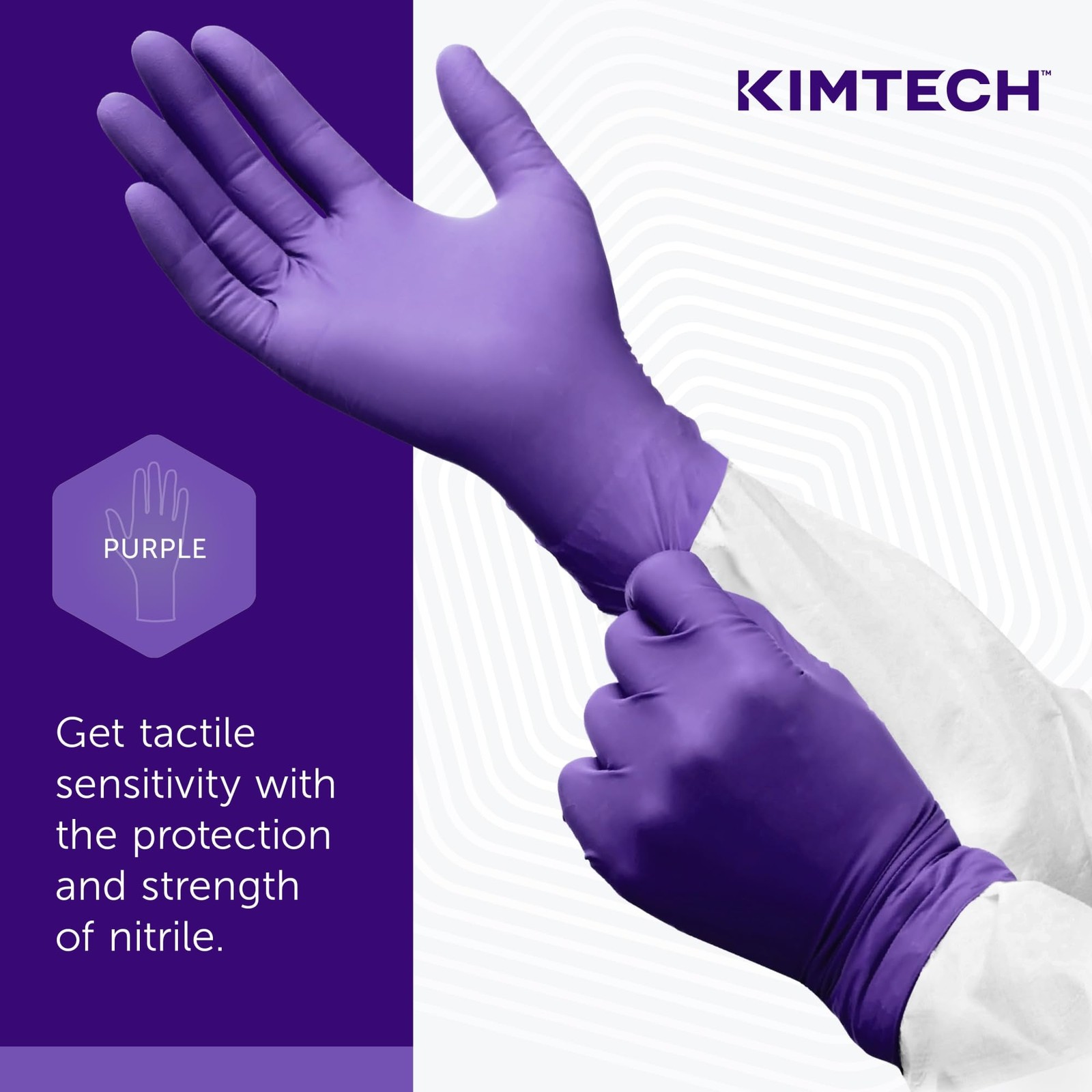 ® Safeskin Purple Nitrile Exam Gloves, Medium, Purple, Of 100