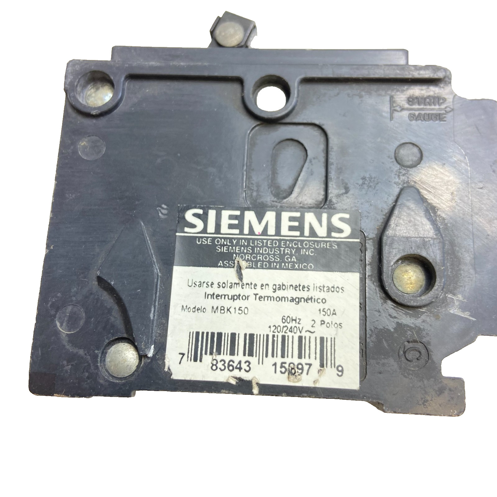 SIEMENS MBK150 Main Breaker 4P 150A 120/240V 22K