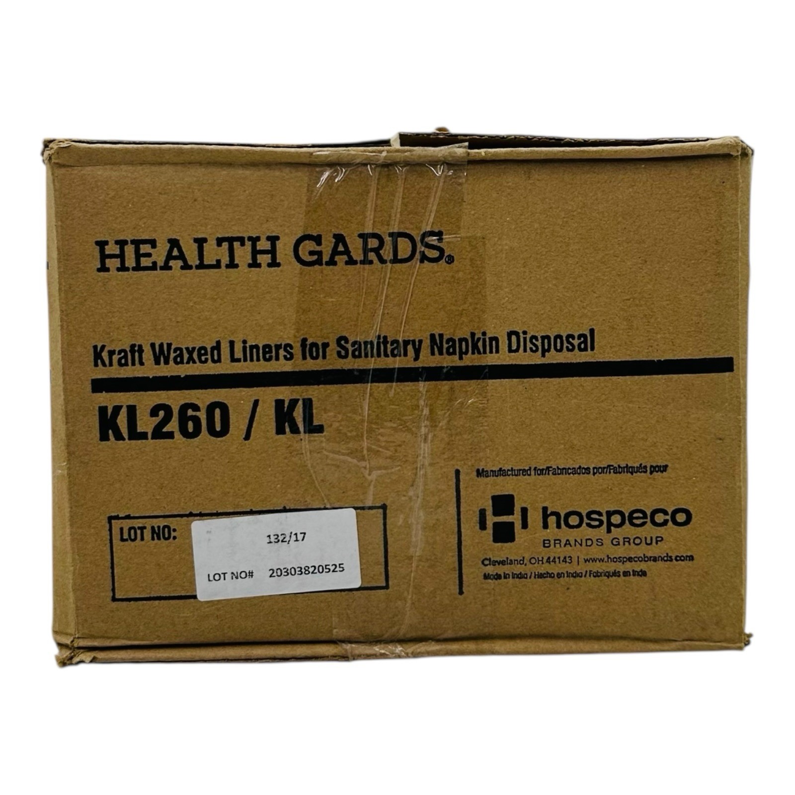 500 Count Health Gards Kraft Waxed Liners for Sanitary Napkin Disposal