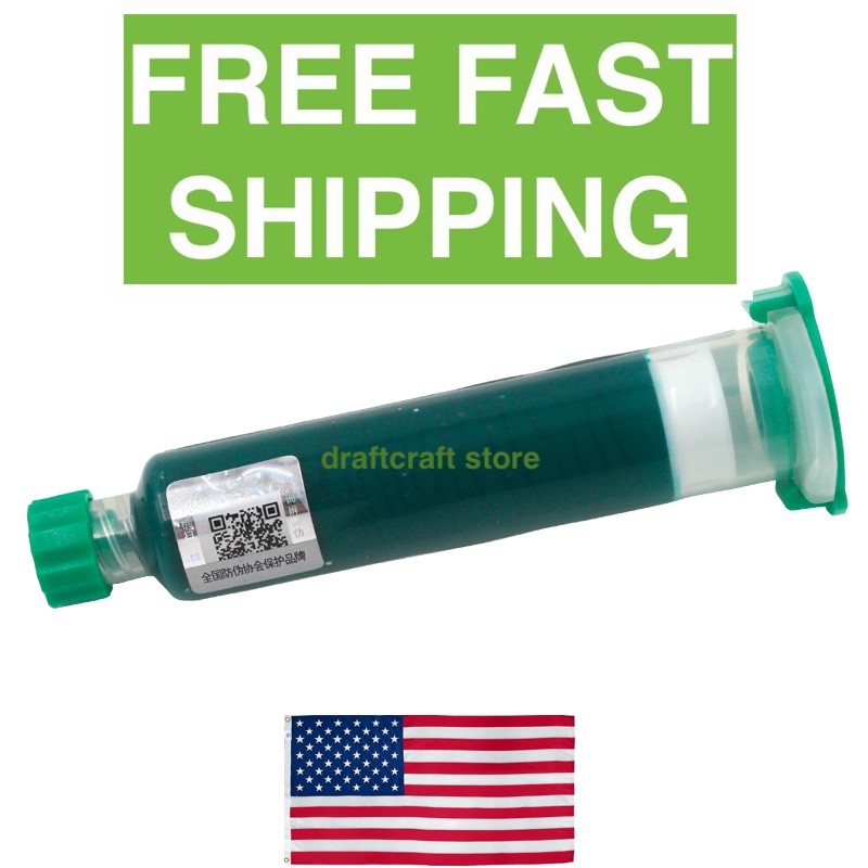 PCB BGA Circuit Board UV Curable Solder Repair Mask Paint GREEN 10ml