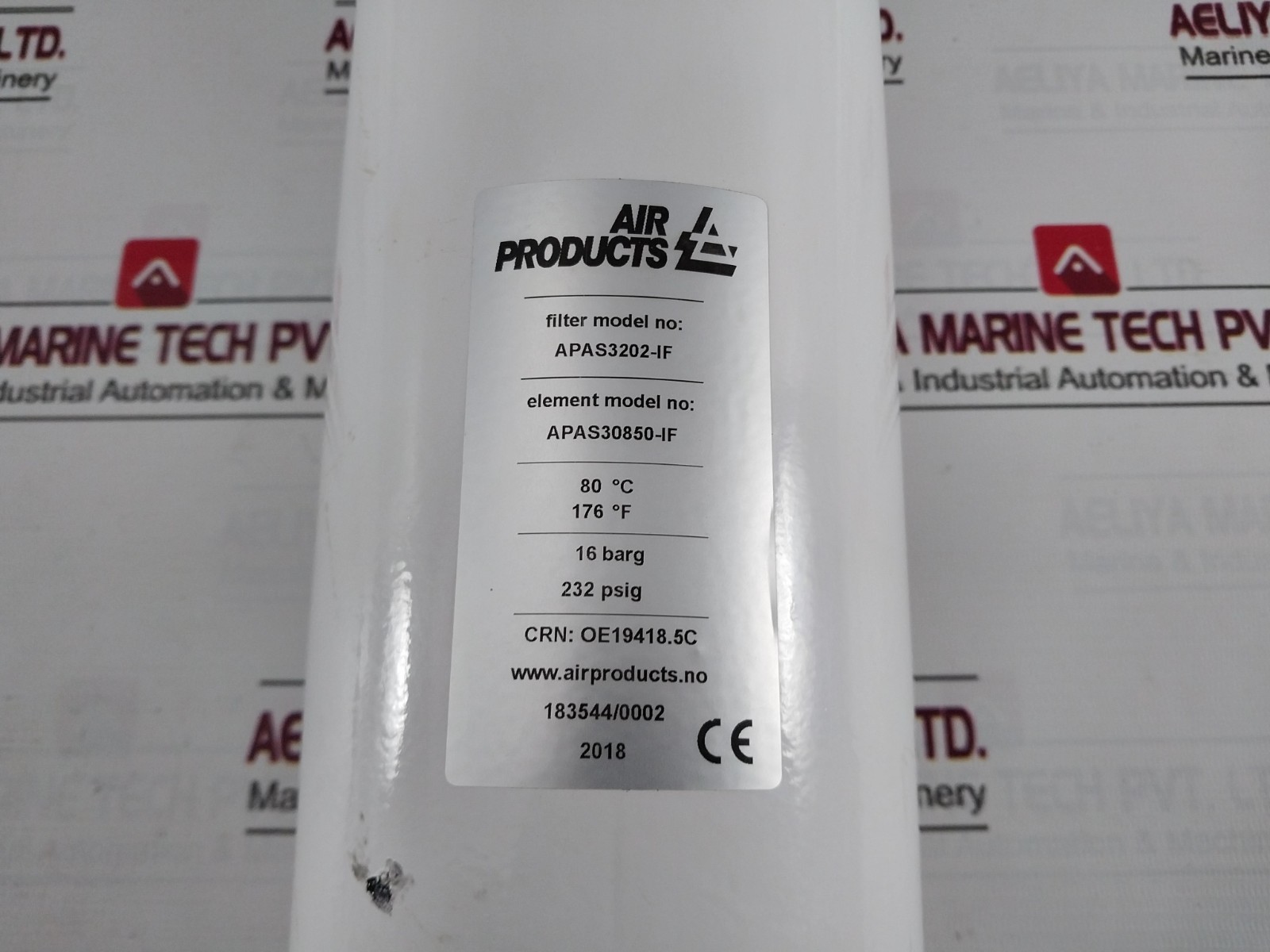 AIR PRODUCTS APAS30850-IF Filter Element 232PSIG 16BARG 80C 176F