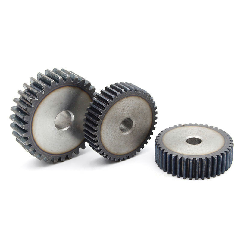 2.5/3/4/5M 45# Steel Spur Gear 10-70 Teeth 30-180mm OD Transmission Gear For CNC