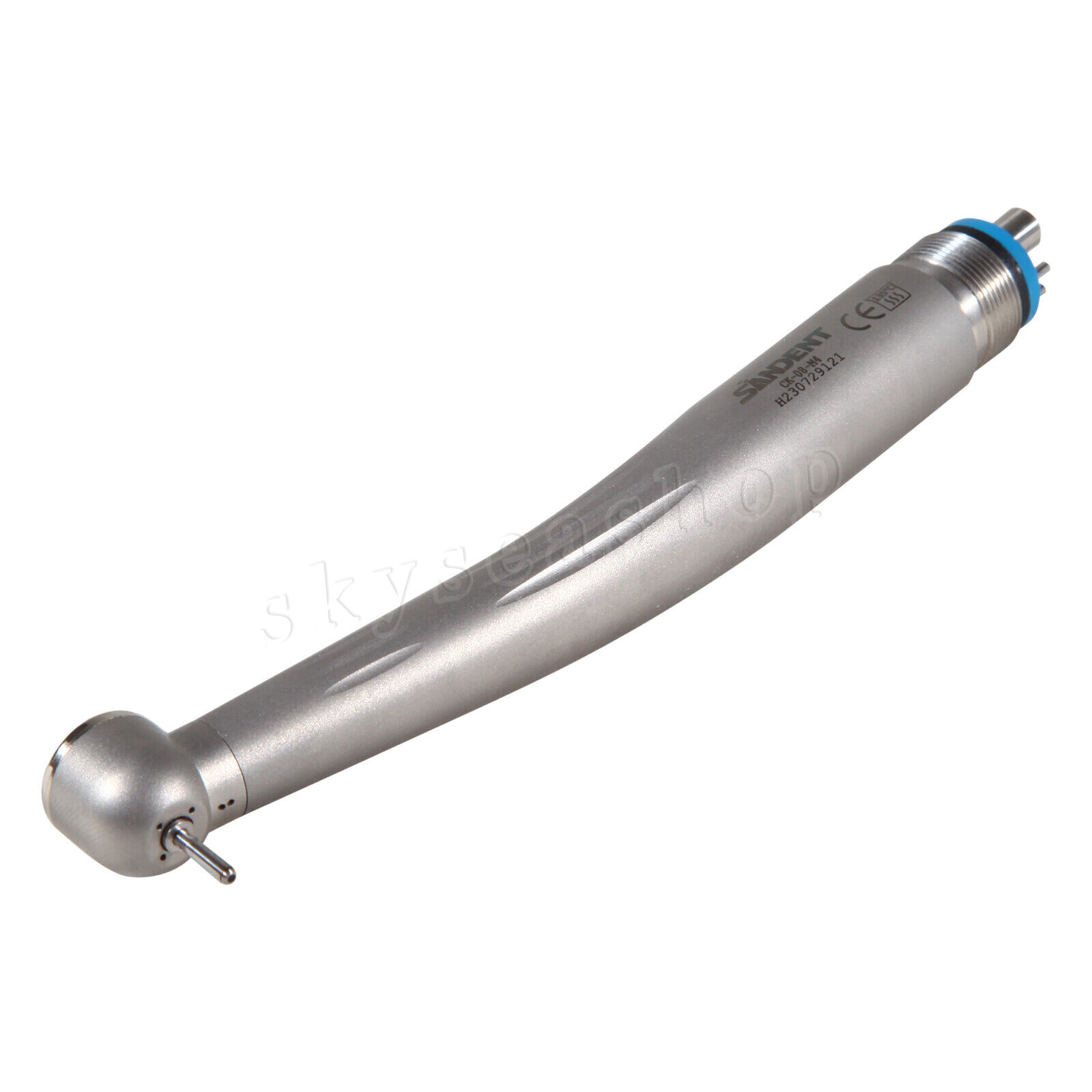 10 Dental High Speed Handpiece Ceramic Bearing Push 4 Holes Single Way Spray
