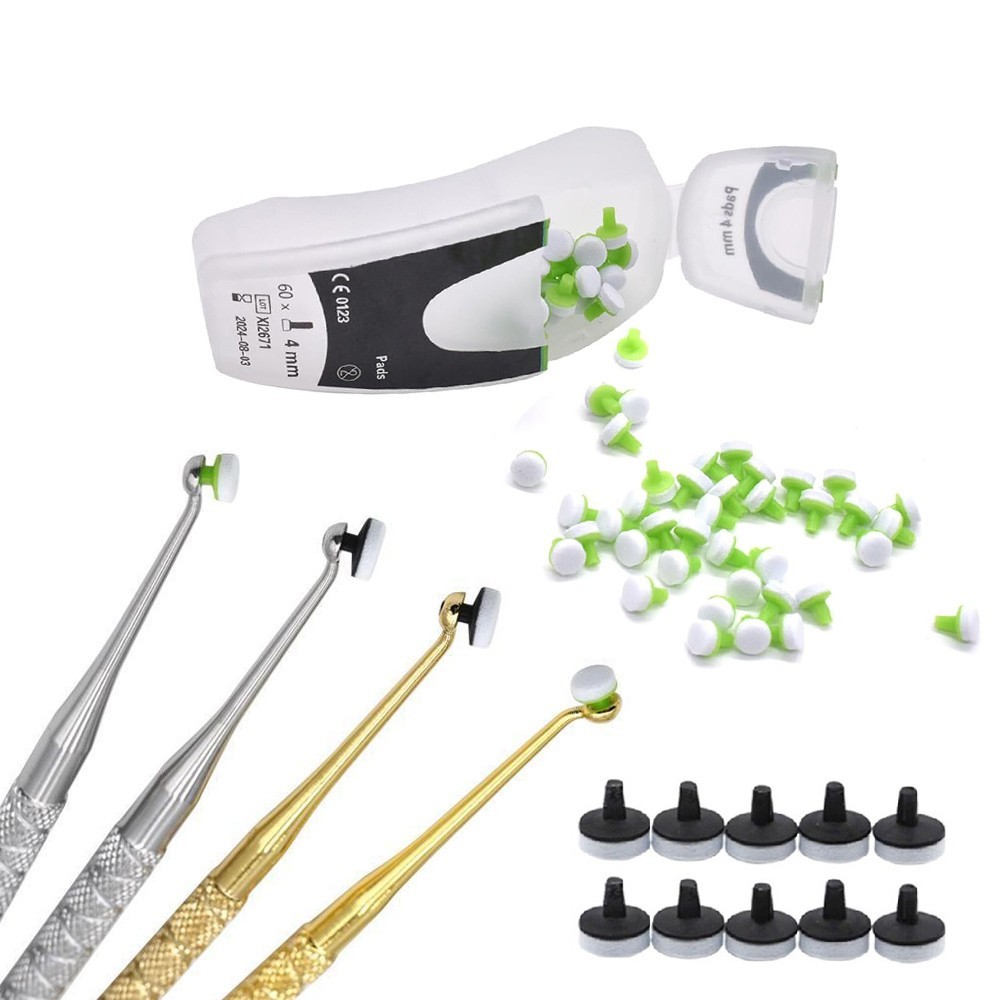 Dental OptraSculpt Foam Pads & Spatula Handle Kit Veneer Composite Resin Filling