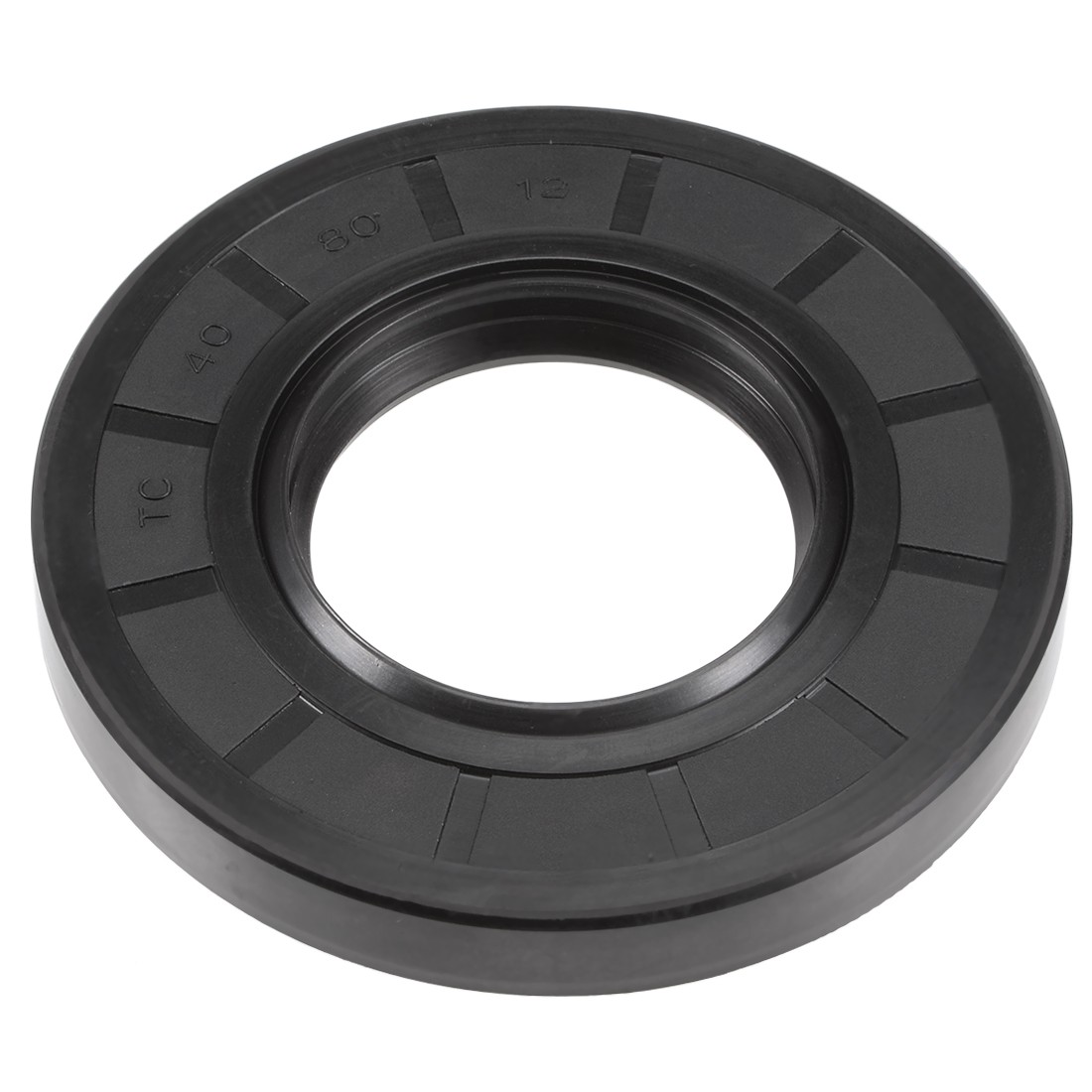 Oil Seal, TC 40mm x 80mm x 12mm, Nitrile Rubber Cover Double Lip