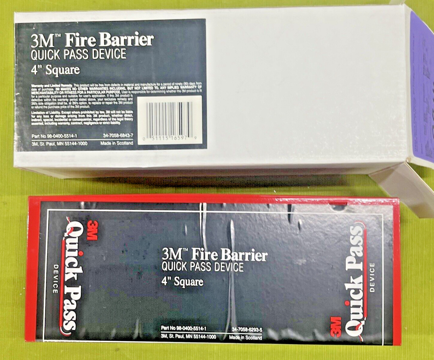 3M Fire Barrier Quick Pass Through Device 4″ Square (Shell Only)