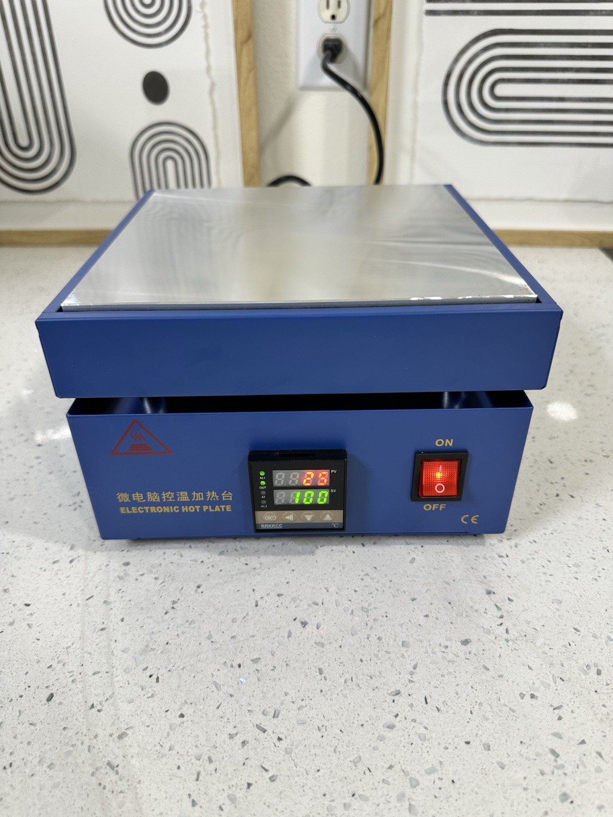 110V 850W Soldering Hot Plate LED Microcomputer Electric Preheat 200X200mm Plate