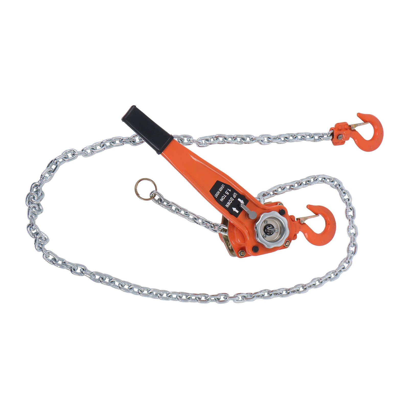 3300LB 1.5Ton Manual Lever Chain Hoist 10FT Lift G80 Chain & 360° Swivel Hook