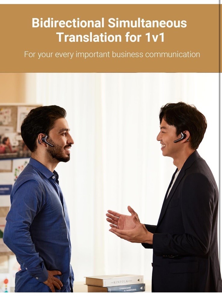 Timekettle M4 PRO Bluetooth Translator Earbuds, Noise Cancellation