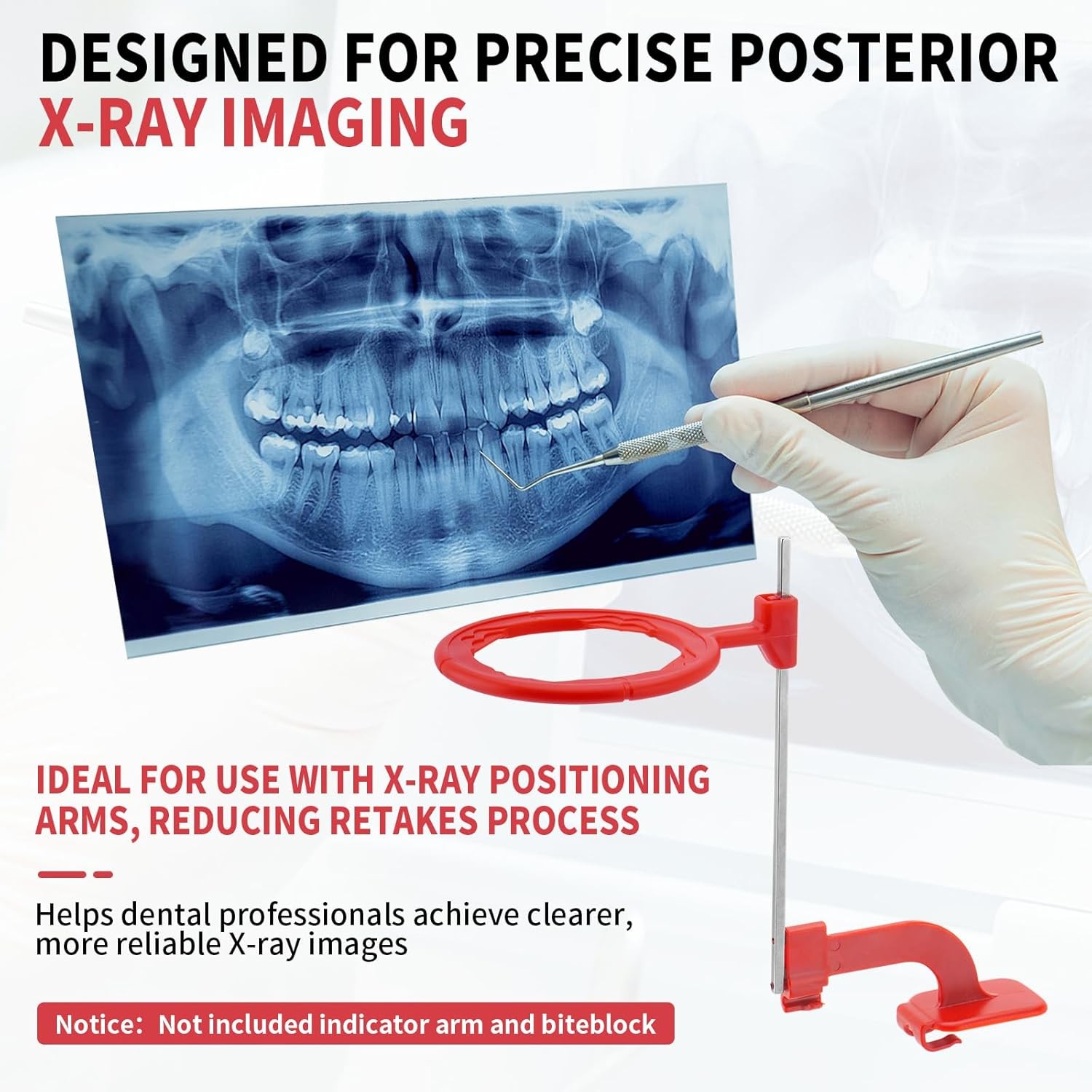 Dental Digital Sensor Holder X-Ray Positioning Bite/Anterior/Posterior Arm Ring