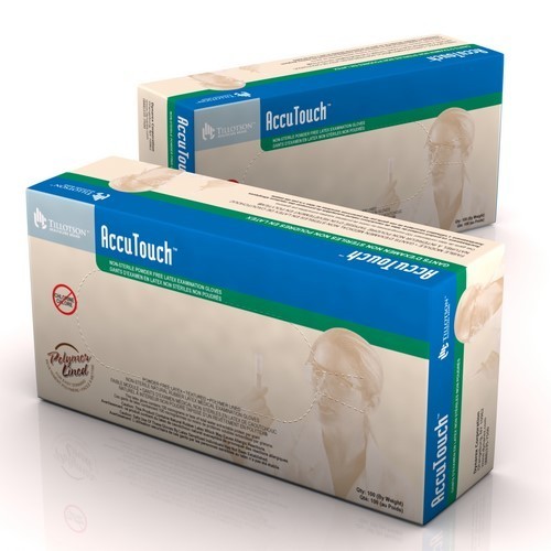 Dynarex 6621 AccuTouch Latex Exam Gloves 100 pcs Gloves Powder Free XS Size