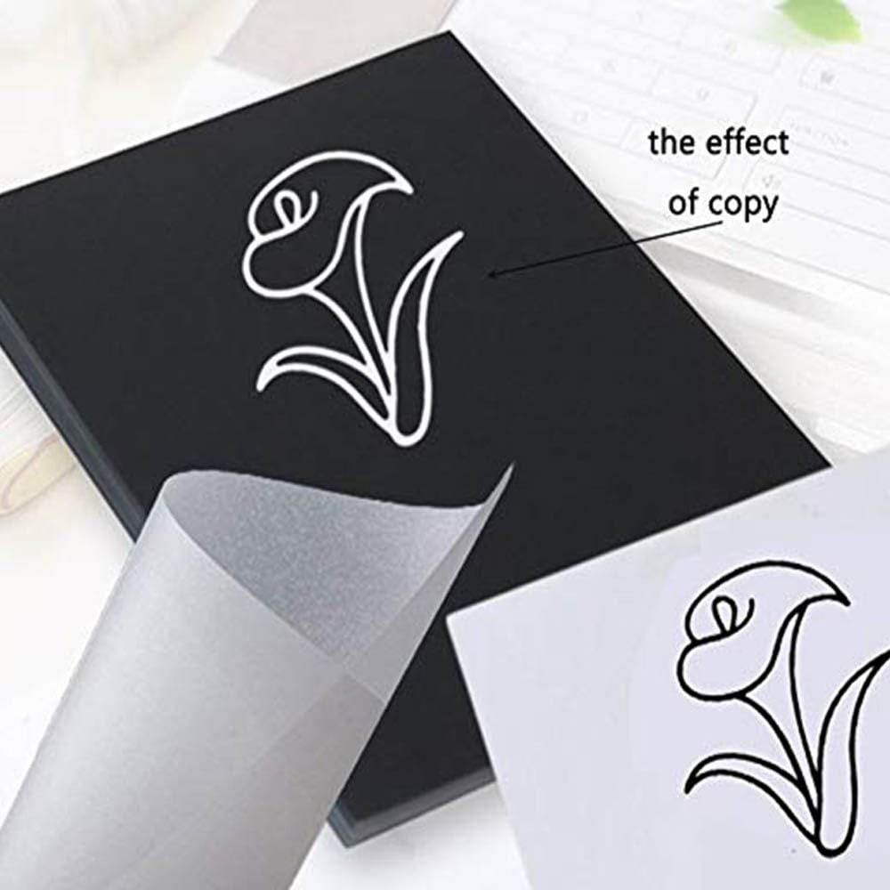 50 Sheets White Carbon Transfer Paper Tracing Copy Paper Idea for Wood