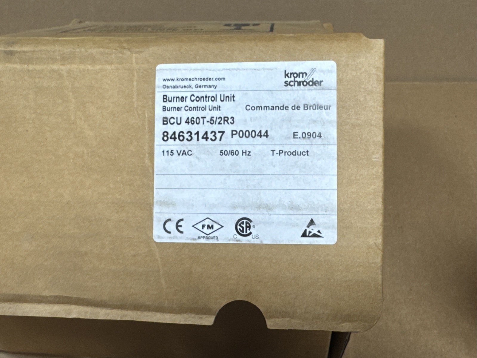 NEW KROM SCHRODER BCU 460T-5/2R3 Burner Control Unit 84631437 FAST SHIPPING