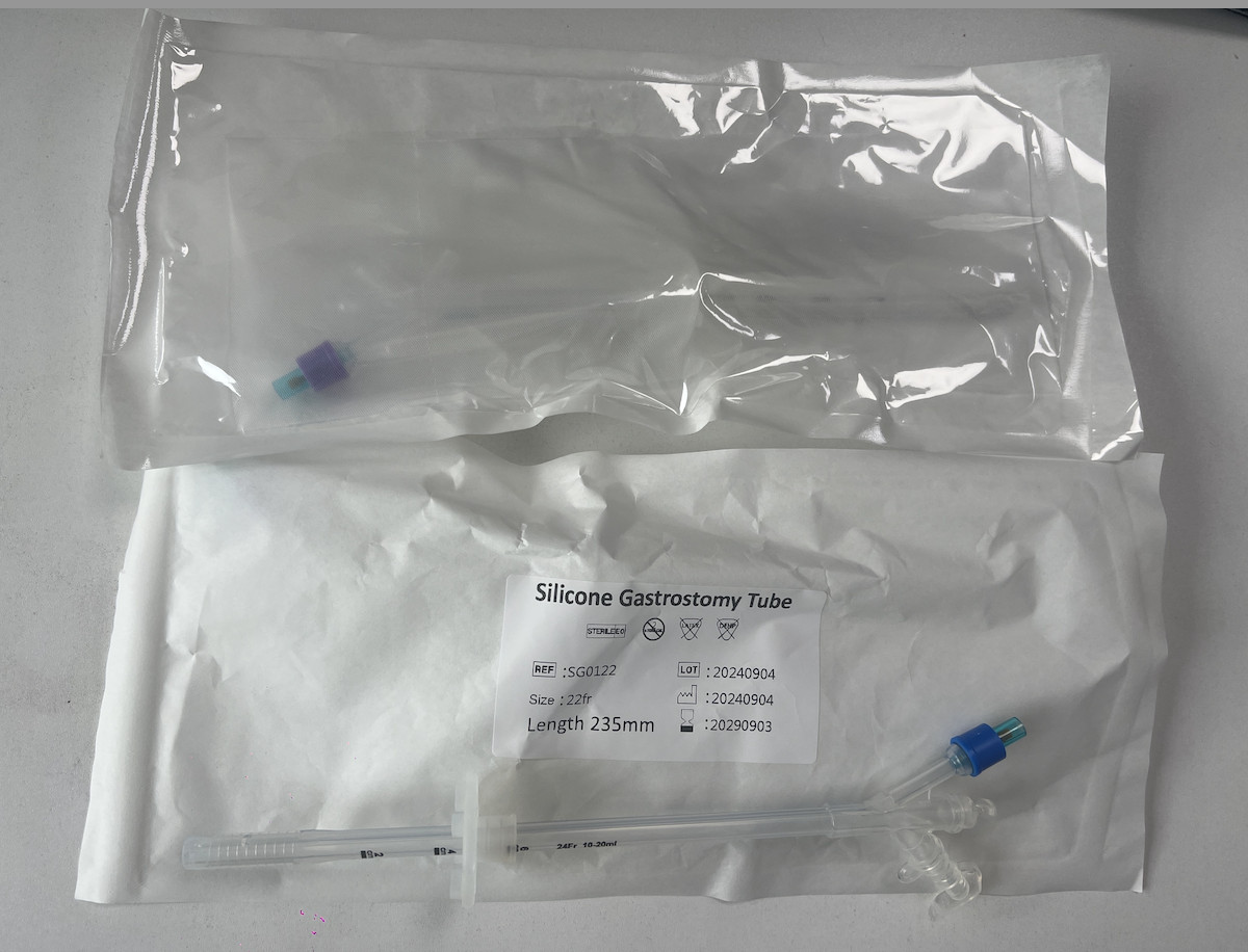 New High Quality Disposable Silicone Gastrostomy Feed PEG Tube Gastrostomy Tube