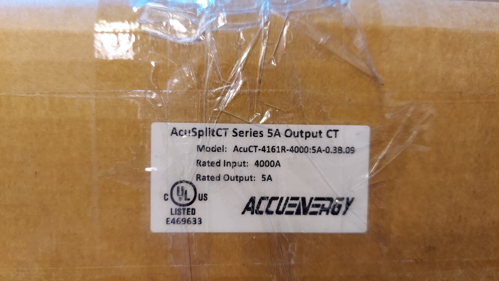 New Accuenergy AcuCT-4161R-4000:5a -0.3B.09 AcuSplitCT Series 5A Output CT