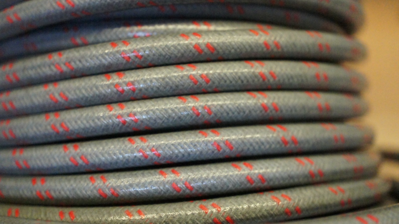 IH Gray & Red Farmall Cub Tractor Cloth Covered Copper Spark Plug Wire Set