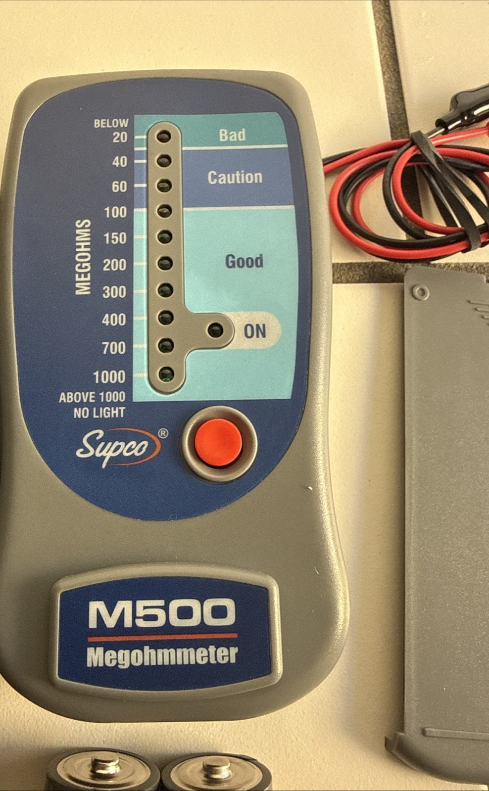 SUPCO M500 Insulation Tester Electronic Megohmmeter HVAC Megohms USA SHIP