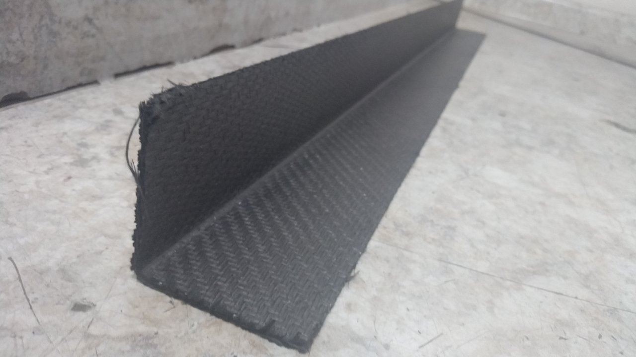 Brand Name 6867N111 39 In L Ultra-High-Temp Carbon Fiber 90 Deg Angle