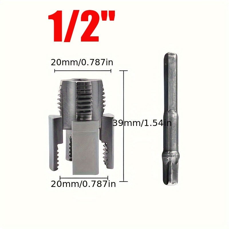 Integrated Internal & External Pipe Threading-Tool PVC Pipe Threader Cutting Kit