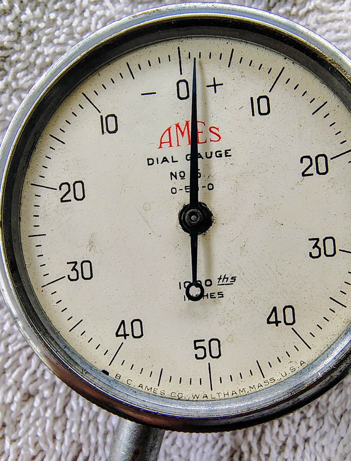 🗽 VINTAGE AMES No 5 DIAL GAUGE DROP INDICATOR SMOOTH MOVEMENT