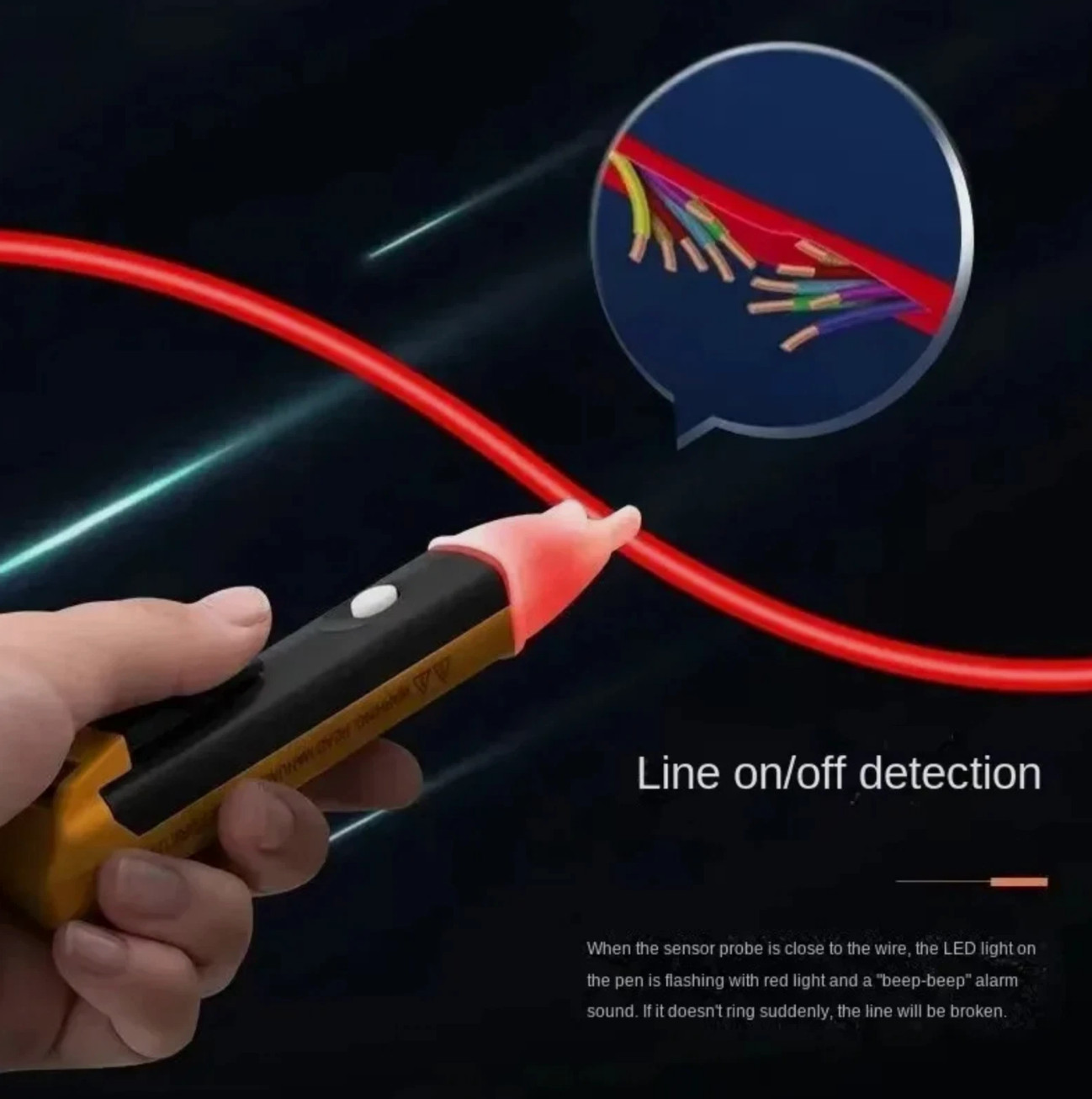 Digital Non-Contact Voltage Tester 90-1000V AC Test Pen Volt Detector