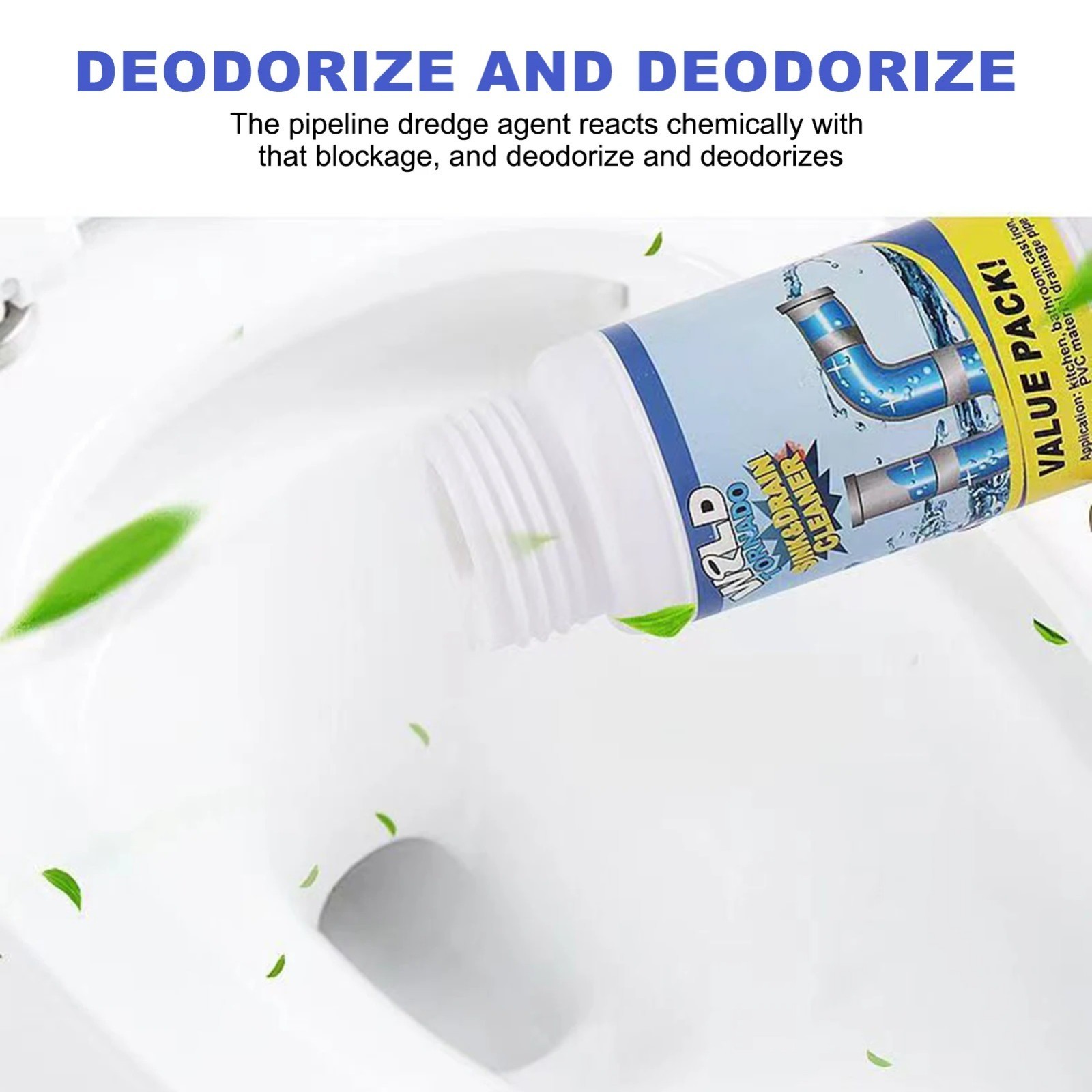 2 Pcs Sink and Drain Cleaner Wild Tornado Pipe Dredge Drain Cleaner