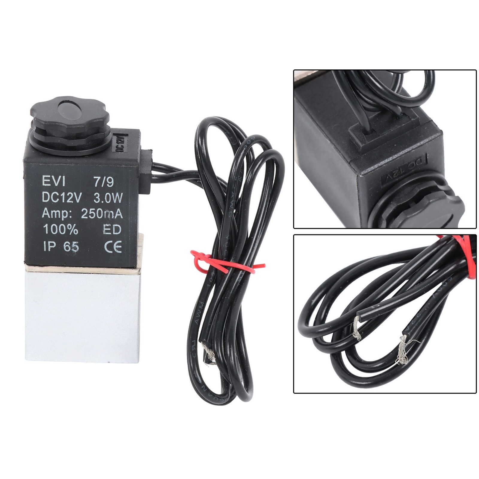 2X 1/4″ Fast Response Electric Air Water Solenoid Valve 12V DC Normally Closed