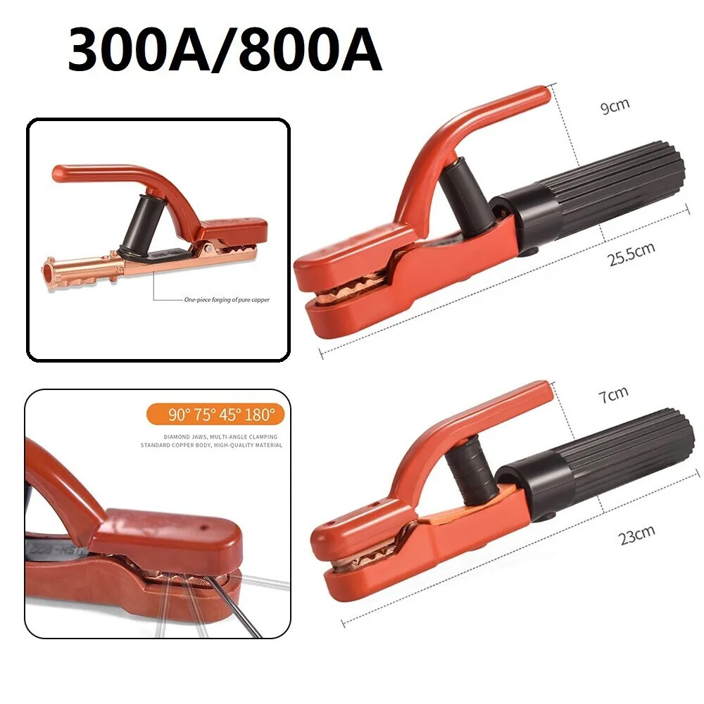 For MMA Stick ARC/Part 300/800A Welding Electrode Holder Welder Electrodes Clamp
