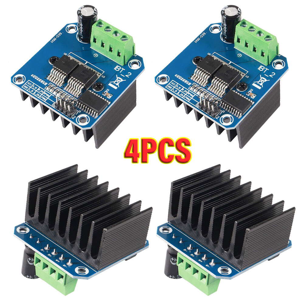 USA 4pcs Semiconductor BTS7960B Motor Driver 43A H-Bridge Drive PWM For Arduino