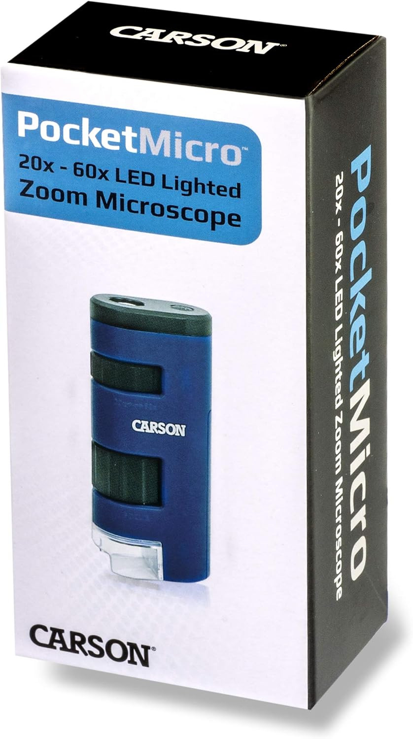 Pocket Micro 20X-60X LED Pocket Microscope Handheld STEM Toy (MM-450)
