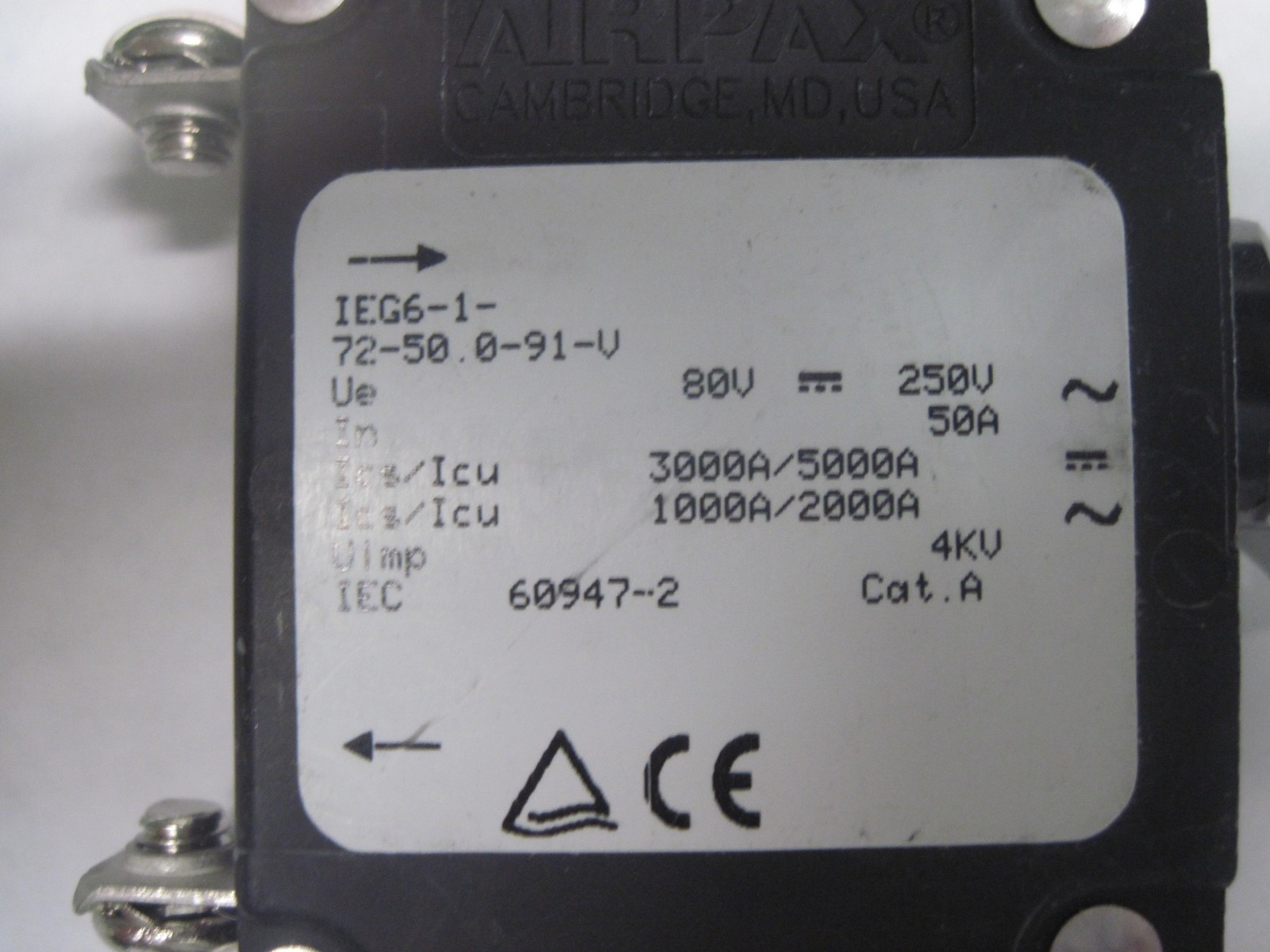 IEG6-1-72-50.0-91-V AIRPAX