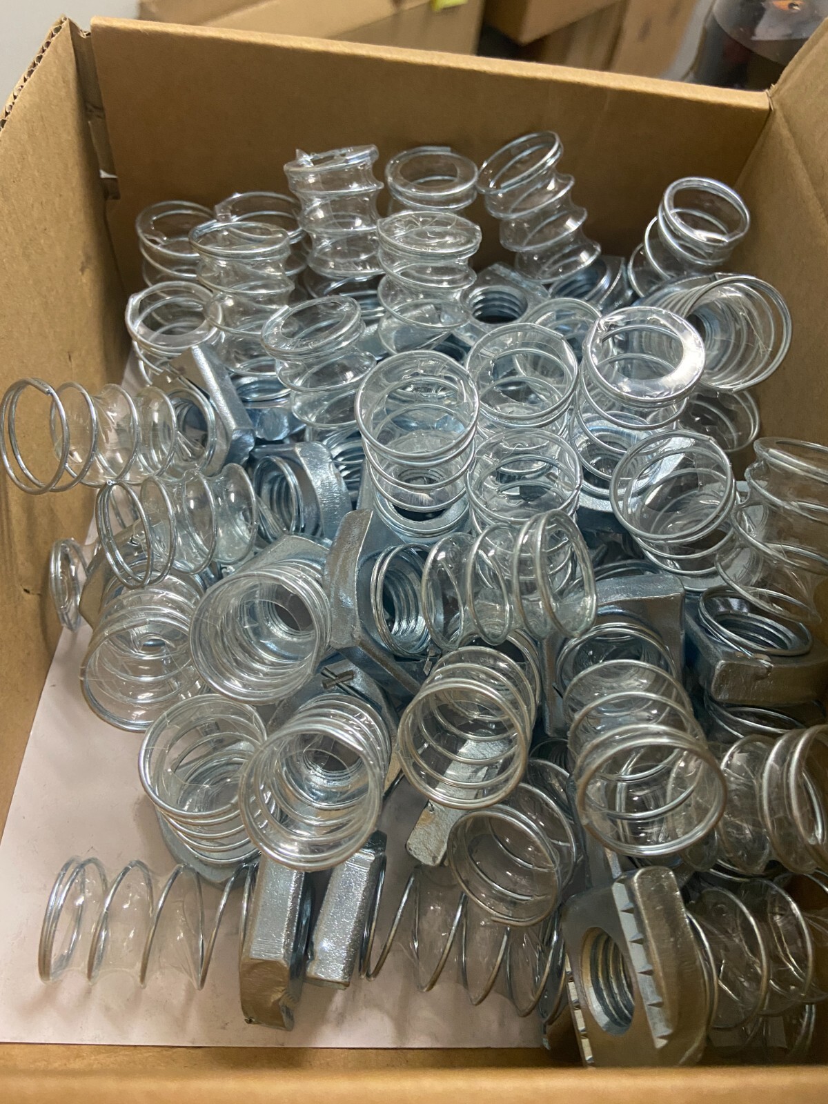 Thomas & Betts a100 5/8 Spring Nut steel Galvanized zinc Finish new box of 50PCS