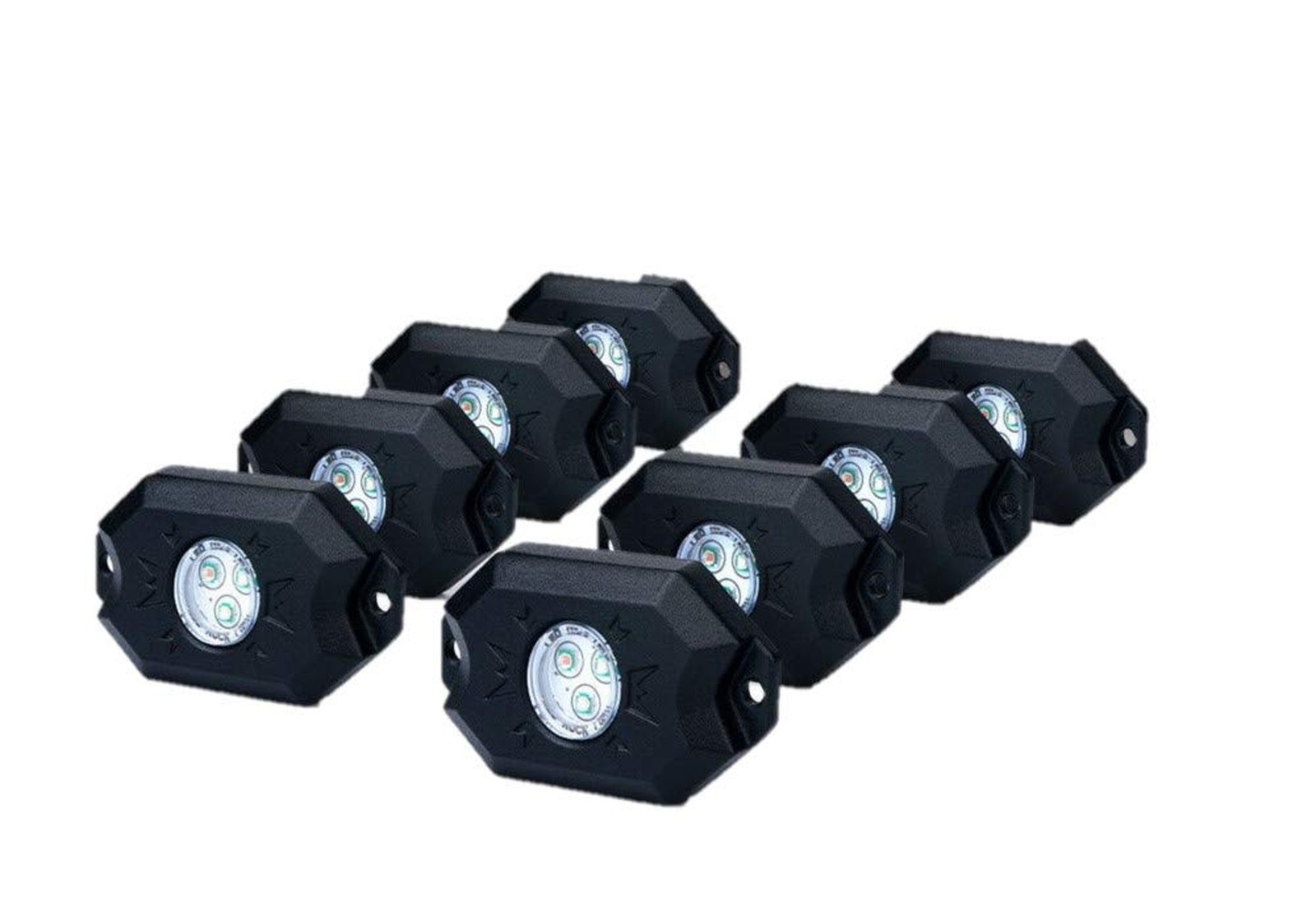 8 pc White Heavy Duty Rock Lights Undercarriage, Bed Light,Exterior Interior,…