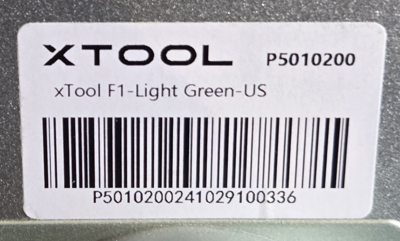 XTOOL MXF-K001-LG4 F1 LITE 2 IN 1 IR AND BLUE LIGHT DUAL LASER ENGRAVER AS-IS