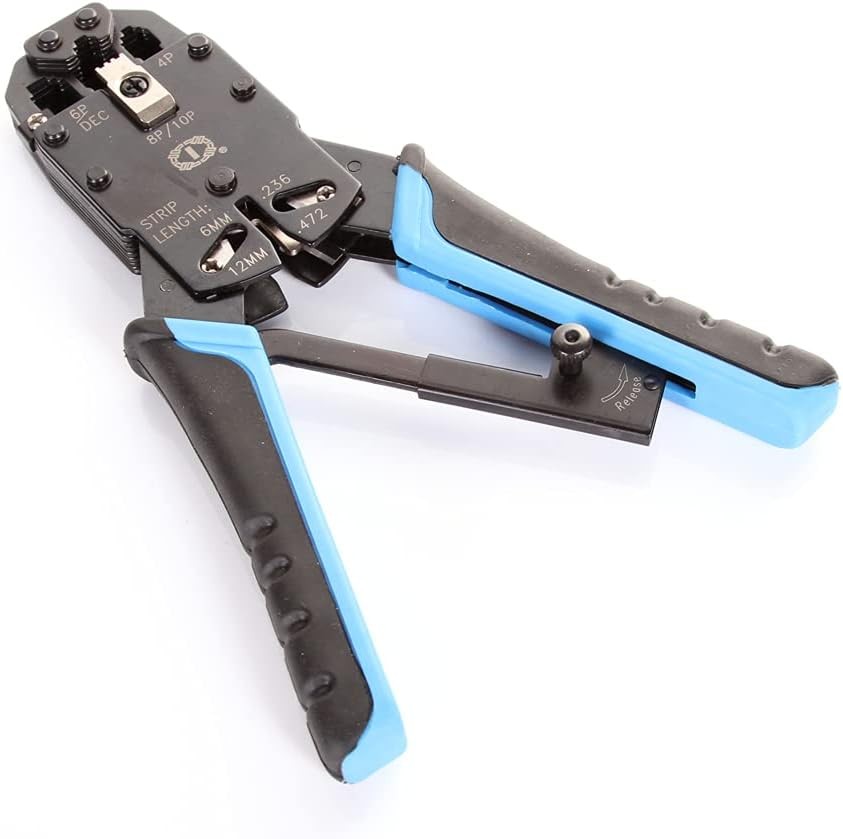 RJ11/RJ12/RJ45/RJ50 10P 8P 6P 4C Network LAN Cable Crimper Modular Plug Crimping