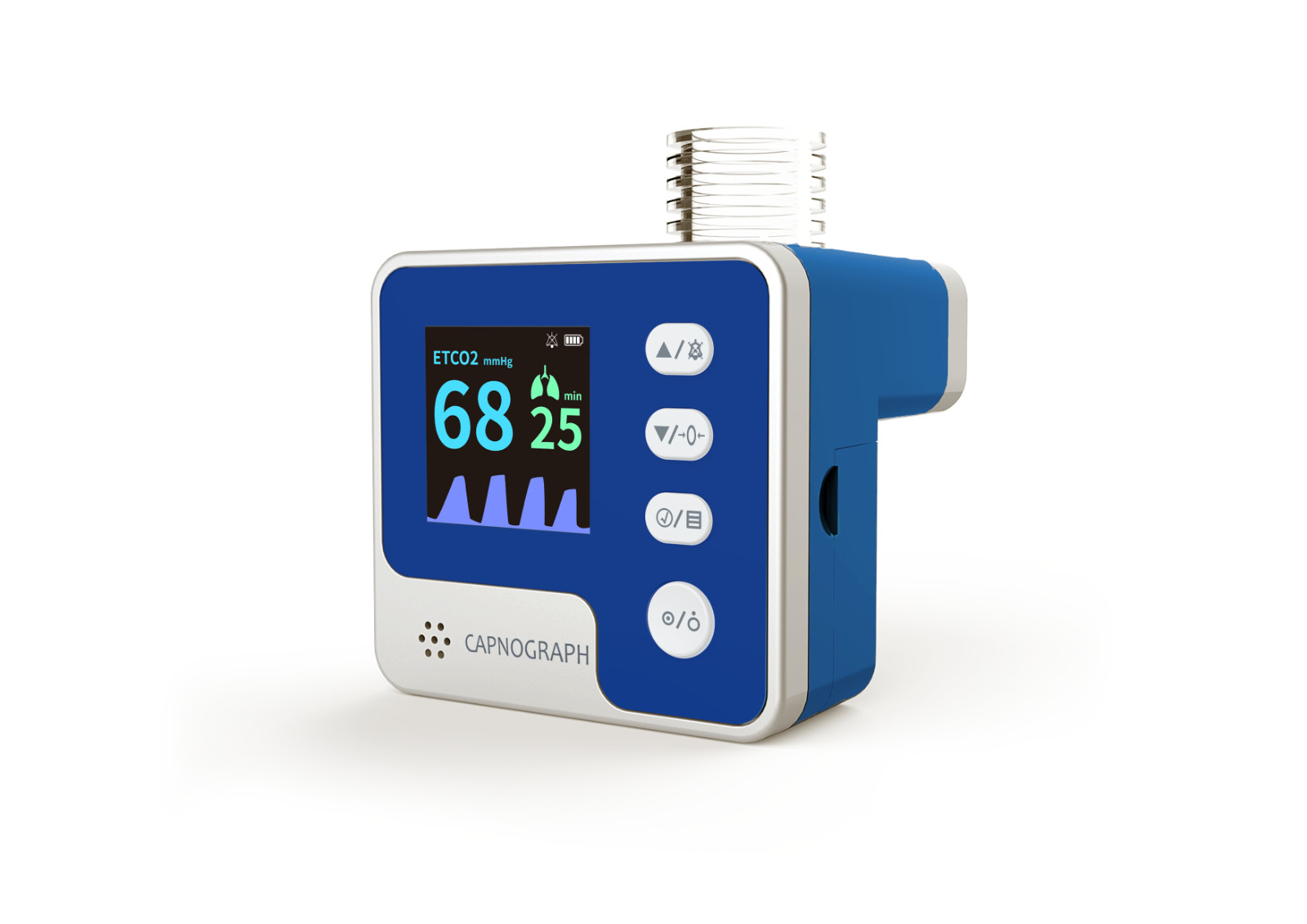 Patient Monitor Capnograph mainstream EtCO2, Respiration CO2 Audio Visual Alarm
