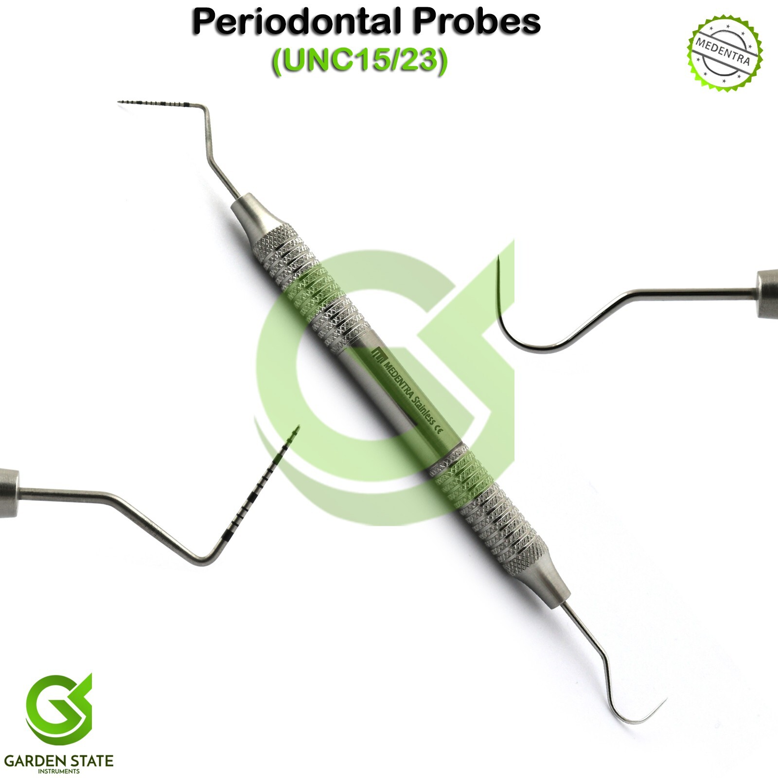 2 Pcs Periodontal Explorer 23 Probe / UNC 15 University North Carolina