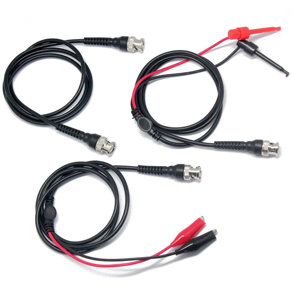 Aidetek Test Clip to BNC Male And BNC to Alligator Test Clip and BNC cable P1034