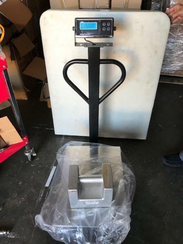 MS-1420 Portable Heavy Duty Shipping Bench Scale 300 lb x 0.01 lb Wheel Handle