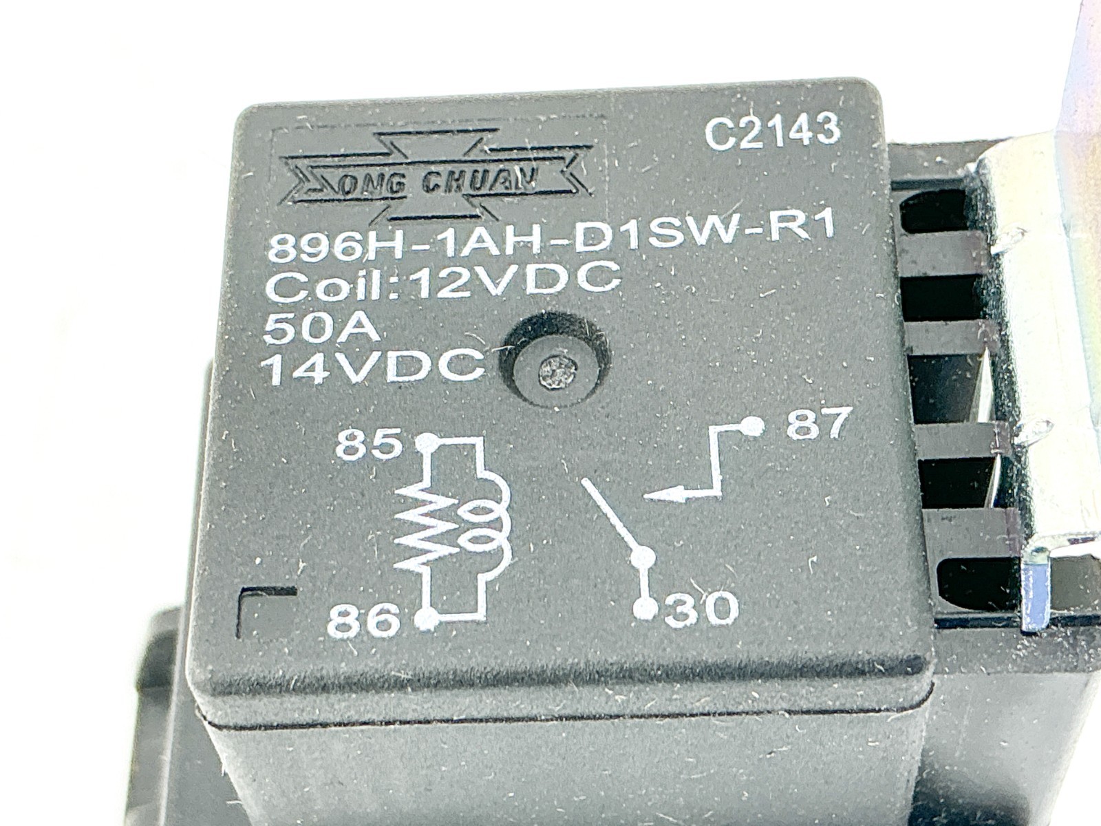 New Hysource Song Chuan 1375794 Shrouded 4Pin Relay 12-14V 50A 896H-1AH-D1SW-R1