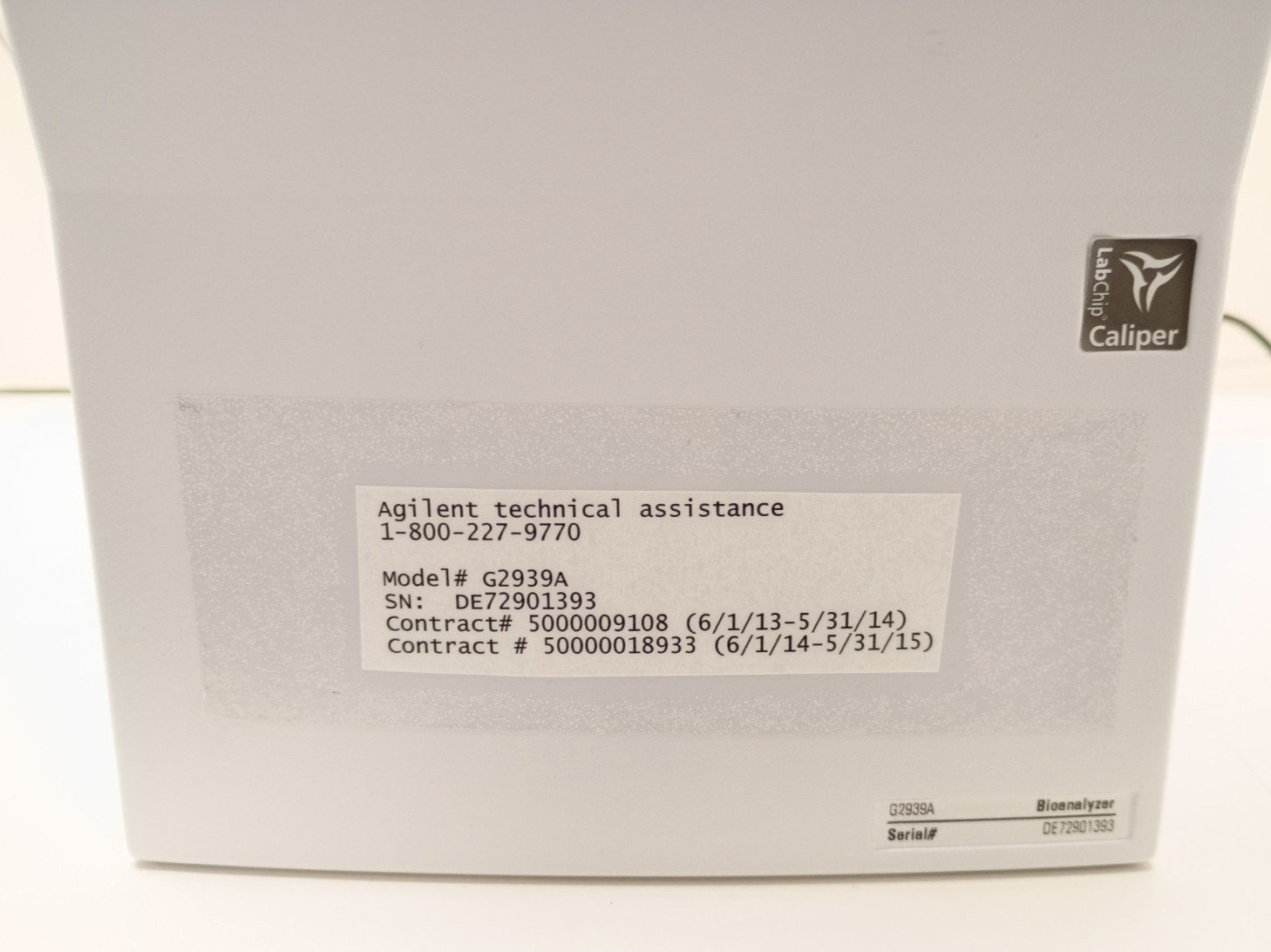 Agilent 2100 Bioanalyzer G2939A, WORKING, includes test chips
