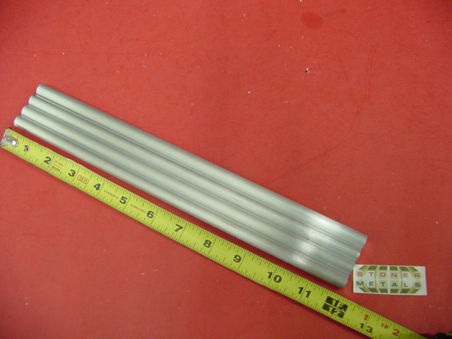 4 Pieces of 7/16″ 6061 T651 ALUMINUM SOLID ROUND 12″ long Cut New .44″ OD