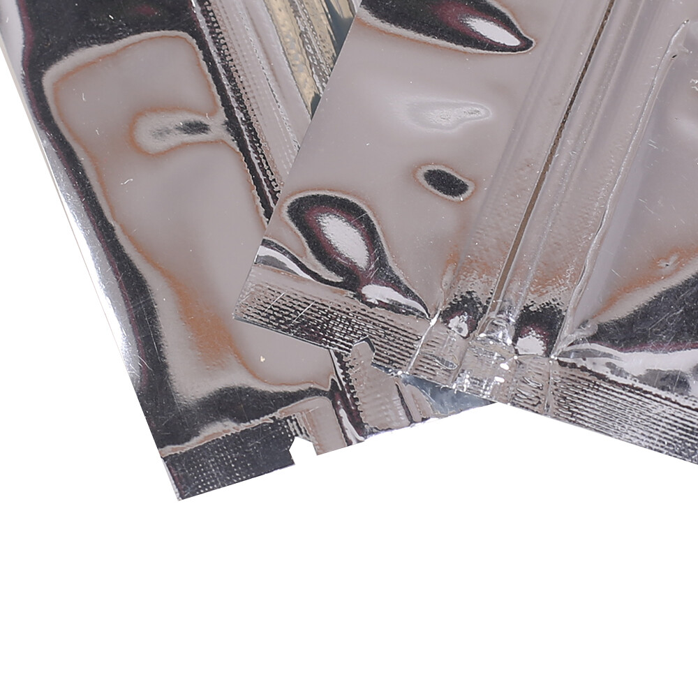 Flat Clear Silver Mylar QuickQlick™ Bag Pouch Variety Quantities Sizes