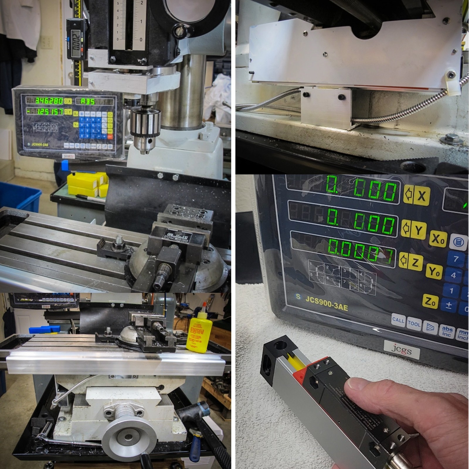 3 Axis DRO Digital Readout Linear Scale For Milling Lathe Machine High Precision