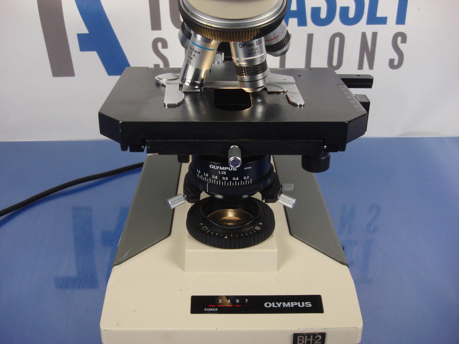 Olympus BH-2 Microscope 4x, 10x, 40x, 100x Oil, 50x Oil with Eyepiece 10×18 WF