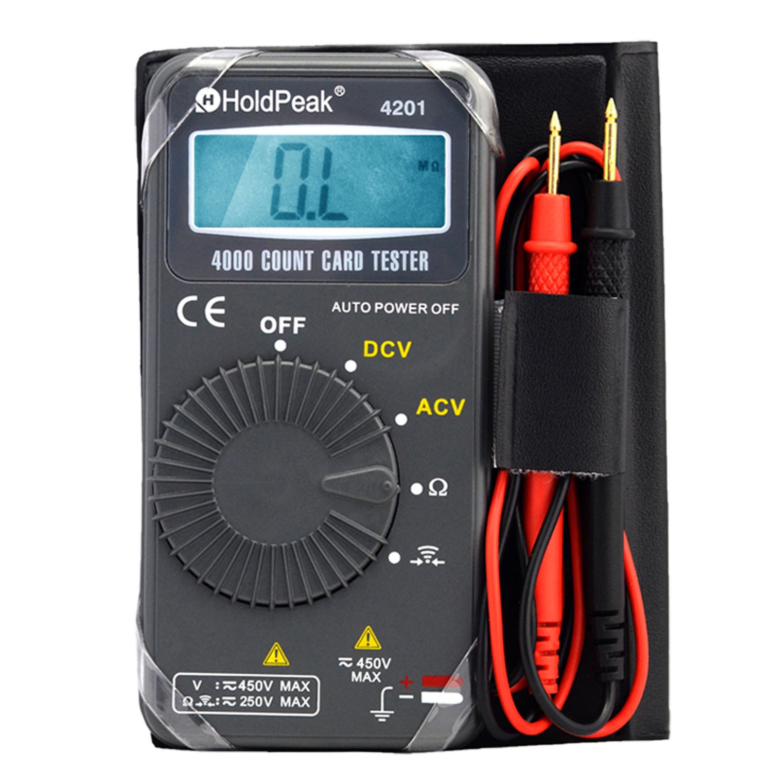 LCD Digital MULTIMETER AC DC Volt Voltmeter Ohmmeter Mini Tester Leads Meter