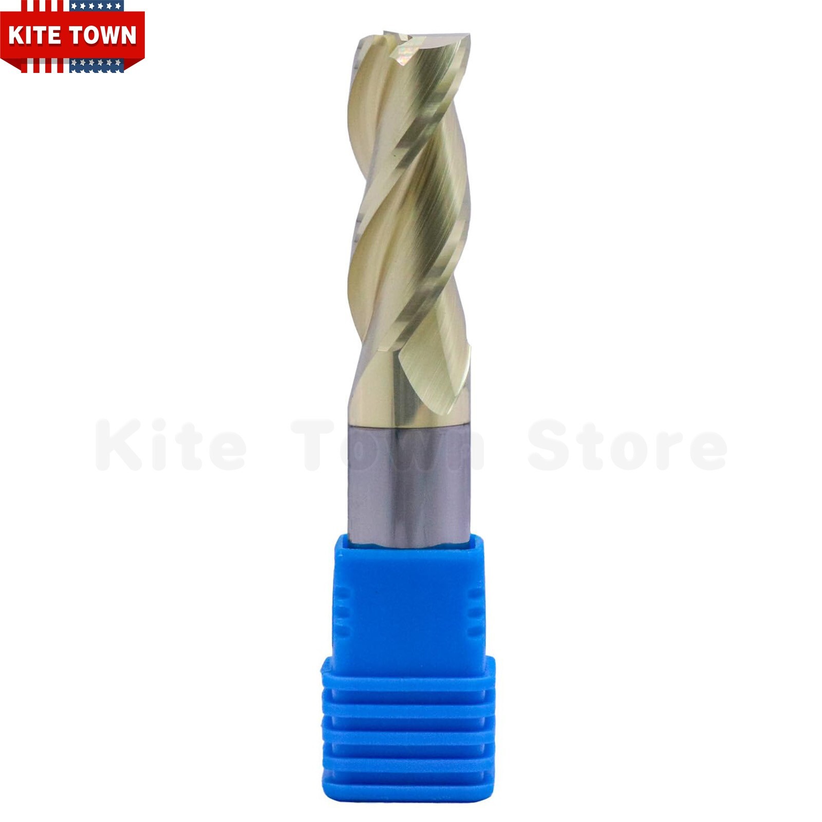 1/2″ 3 Flute 37° Helix Carbide End Mill For Aluminum – Square End – ZRN Coated