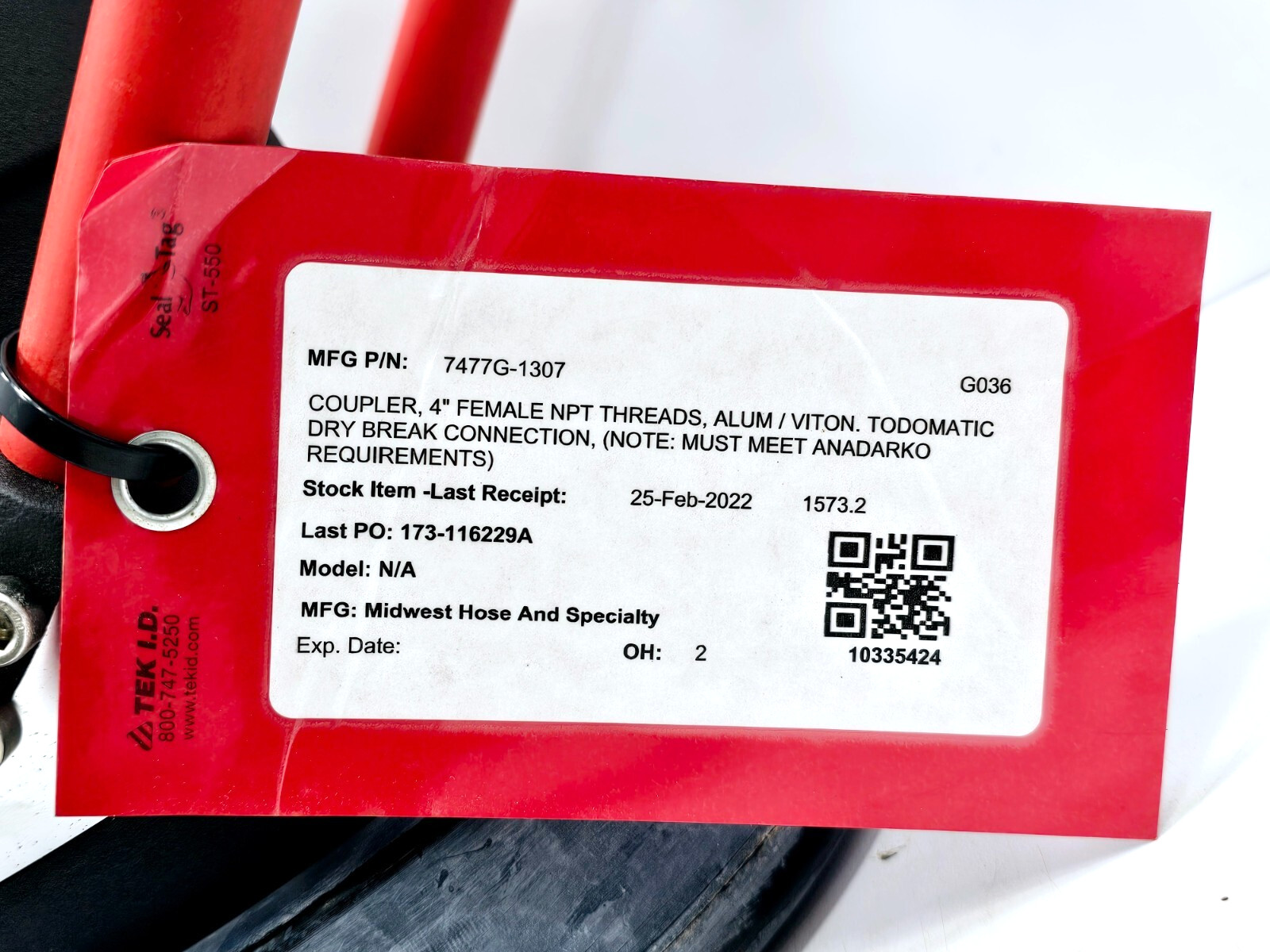 1-7477H-1407 TODO-MATIC HOSE UNIT 4″ (DN100, Ø 164 MM) THREADED
