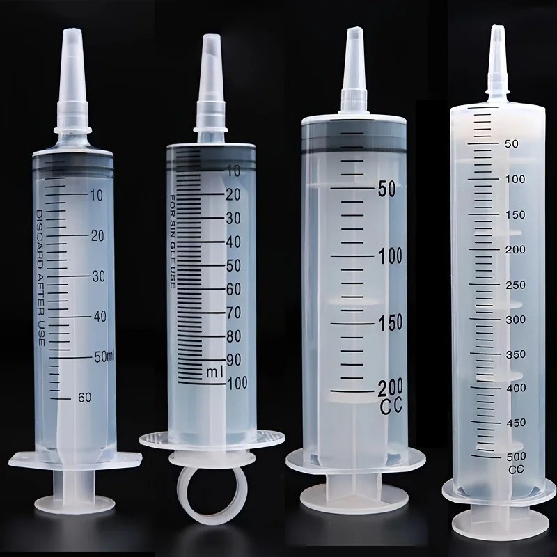 Large Capacity Syringe20-500ml Options) – Reusable Plastic Pump